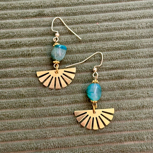 Agate Drop Earrings