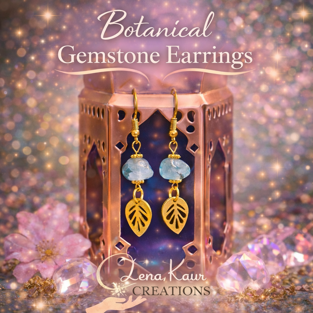 Botanical Inspired Agate Earrings