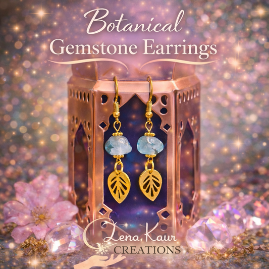 Botanical Inspired Agate Earrings