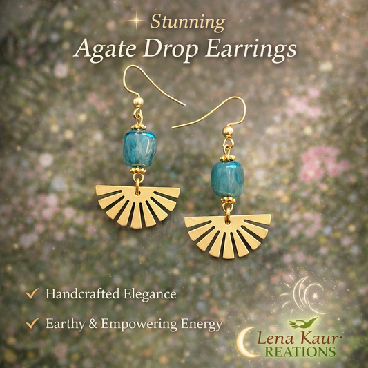 Agate Drop Earrings
